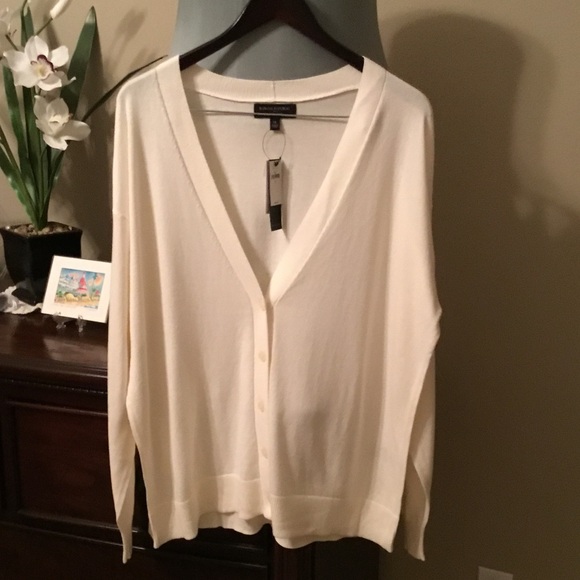 Banana Republic Ivory Cardigan Sweater - Picture 1 of 7